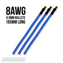 Load image into Gallery viewer, MORBO 165MM 8AWG MOTOR LEADS W/ 6.5MM BULLETS
