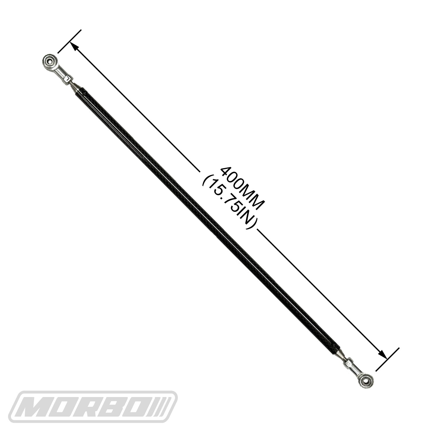 MORBO WHEELIE BAR TURNBUCKLE CF 400MM MORBO RACING