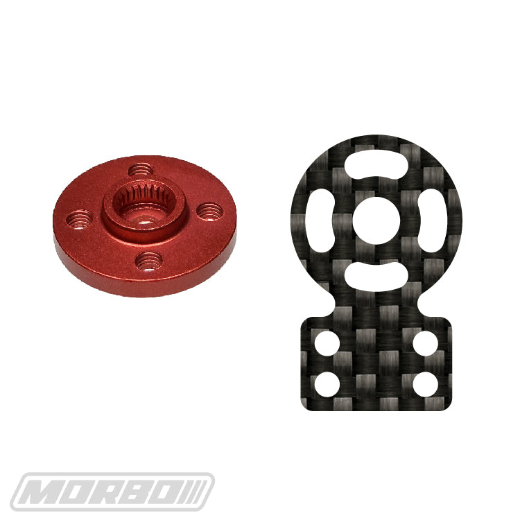 MORBO 25T ADJUSTABLE CARBON FIBER SERVO HORN (19MM X 20MM)