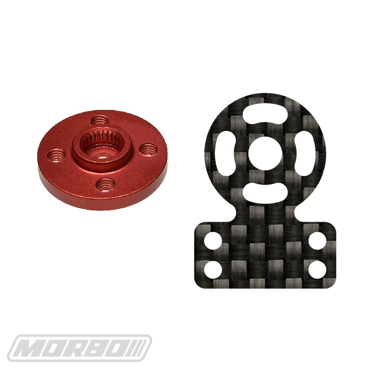 MORBO 25T ADJUSTABLE CARBON FIBER SERVO HORN (24.5MM X 20MM)