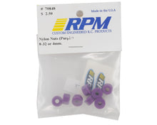 Load image into Gallery viewer, RPM 8-32 NYLON NUTS (Purple) (8)
