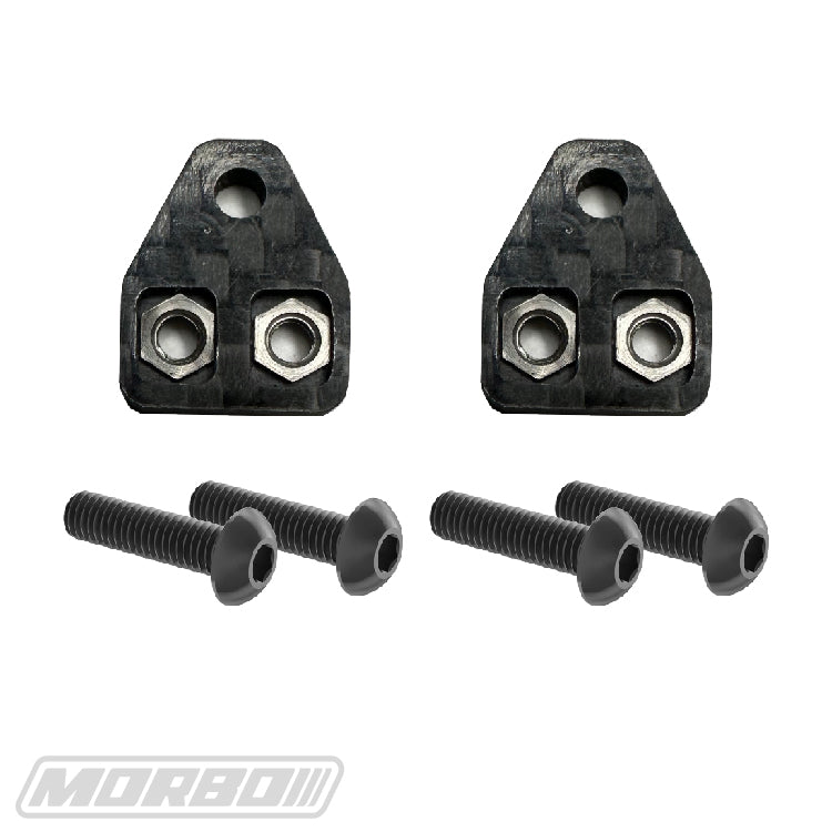 B6 FRONT ARM SHOCK RISERS CF