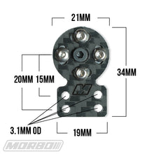 Load image into Gallery viewer, MORBO 25T ADJUSTABLE CARBON FIBER SERVO HORN (19MM X 20MM)
